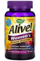 Nature's Way, Alive! Жевательные витамины для женщин, 75 жевательных таблеток