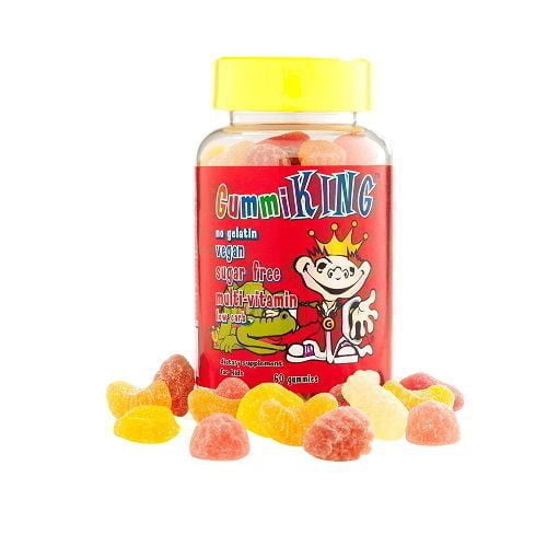 Gummi King Sugar Free Multivitamin - жевательные витамины без сахара для детей от 2 лет и подростков