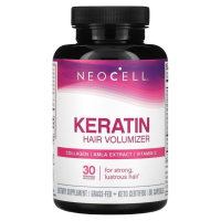 Средство с кератином для придания объема волосам (Keratin Hair Volumizer), Neocell, 60 капсул