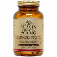 Витамин В3 (ниацин) 500 мг, Solgar (Солгар)  100 капсул