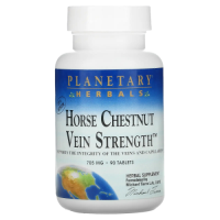 Конский каштан, здоровье вен (Horse Chestnut Vein Strength) 705 мг, Planetary Herbals, 90 таблеток