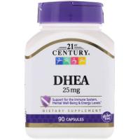 ДГЭА (дегидроэпиандростерон), DHEA-25 mg, 21st Century , 90 капсул