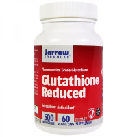 Глутатион уменьшенный (Glutathione Reduced) 500 мг, Jarrow Formulas, 60 вегетарианских капсул