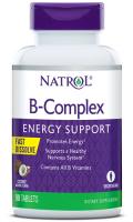 B-Complex Coconut Fast Dissolve Natrol (Натрол) - 90 таблеток