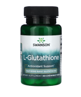 L-глутатион (L-Glutathione), Swanson, 60 жевательных таблеток