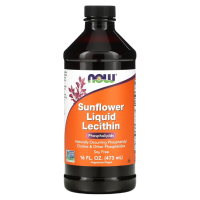 Жидкий лецитин из подсолнечника Нау Фудс (Lecithin Now Foods), 473 мл