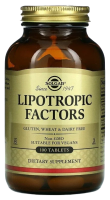 Липотропные факторы Солгар (Lipotropic Factors Solgar), 100 таблеток