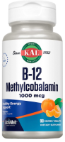В-12 Метилкобаламин (B-12 Methylcobalamin), 1000 мкг, KAL, 90 микро таблеток