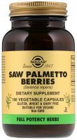 Ягоды серенои - Со Пальметто Солгар (Saw Palmetto Berries - Serenoa repens Solgar), 100 вегетарианских капсул