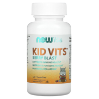 Детские витамины Kid Vits Now Foods, 120 жевательных таблеток