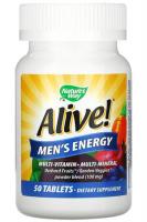 Men's Energy Nature's Way, Alive! Комплекс мультивитаминов и мультиминералов для мужчин, 50 таблеток