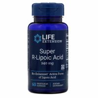  Супер R-Липоевая кислота (Super R-Lipoic Acid) 240 mg Life Extension, 60 вегетарианских капсул