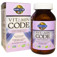 Витаминный код необработанный пренатальный (Vitamin Code Raw Prenatal), Garden of Life, 30 вегетарианских капсул