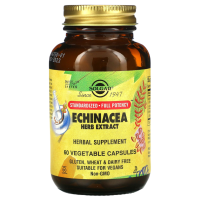 Экстракт эхинацеи Солгар (Echinacea Herb Extract Solgar), 60 растительных капсул