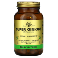 Супер Гинкго Билоба Солгар (Super Ginkgo Solgar) - 120 капсул