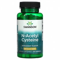 Цистеин Ацетил цистеин 600 мг витамины для женщин и мужчин для взрослых Свенсон 100
