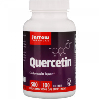 Кверцетин (Quercetin) 500 мг, Jarrow Formulas, 100 вегетарианских капсул