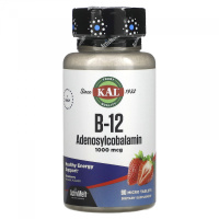 В-12 Аденозилкобаламин (B-12 Adenosylcobalamin), 1000 мкг, KAL, 90 микро таблеток