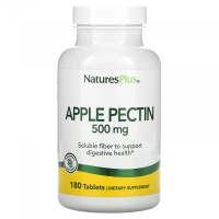 Яблочный Пектин (Apple Pectin) 500 мг, Natures Plus, 180 таблеток