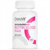 Биотин Макс (Biotin MAX), 10000 мкг, OstroVit, 60 таблеток