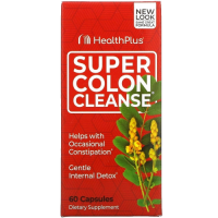 Супер средство для очищения толстой кишки (Super Colon Cleanse), Health Plus, 60 капсул