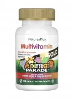 Animal Parade (Парад Зверят) Жевательные мультивитамины с микроэлементами для детей, со вусом вишни,
