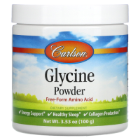 Глицин Порошок Аминокислоты (Glycine Amino Acid Powder) 3,5 г, Carlson Labs, 100 грамм