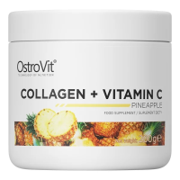 Коллаген + Витамин С (Collagen + Vitamin C) со вкусом ананаса, OstroVit, 200 грамм