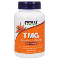Триметилглицин Бетаин Нау Фудс ( Trimethylglycine Betaine Now Foods), 1000 мг, 100 таблеток