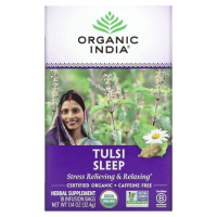 Чай с тулси для сна, без кофеина (Tulsi Sleep), Organic India, 18 пакетиков, 32,4 грамма