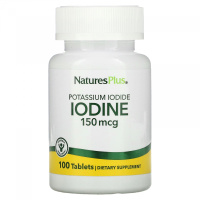 Йодид калия (Iodine Potassium Iodide) 150 мкг, Natures Plus, 100 таблеток