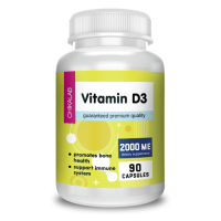 Витамин Д3 (Vitamin D3), 2000 МЕ, Chikalab, 90 капсул
