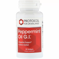 Масло перечной мяты Ж.Л. (Peppermint Oil G.I.), Protocol for Life Balance, 90 гелевых капсул