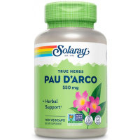 По Д'Арко Кора муравьиного дерева (Pau D'Arco) 550 мг, Solaray, 100 вегетарианских капсул