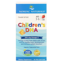 Детский ДГК (Children's DHA), 250 мг, Nordic Naturals, 90 гелевых мини капсул