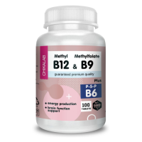 Витамины В6 + В9 +В12 (Vitamins В6 & B9 & B12 ), Chikalab, 100 таблеток