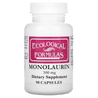 Монолаурин (Monolaurin) 300 мг, Ecological Formulas, 90 капсул