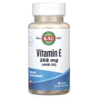 Витамин Е (Vitamin Е) 268 мг, KAL, 90 гелевых капсул
