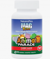 Animal Parade MagKidz (Парад зверят Магний для детей), натуральный вишневый вкус, 90 таблеток в форме животных