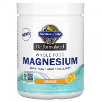 Магний в порошке (Magnesium), со вкусом апельсин, Garden of Life, 419,5 грамм