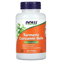 Куркума (Turmeric Curcumin Gels), Now Foods, 60 капсул