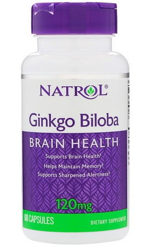 Ginkgo Biloba Natrol (Натрол), 120 мг, 60 таблеток