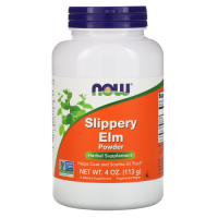 Вяз Ржавый Порошок Коры (Slippery Elm Powder), NOW Foods, 113 грамм