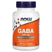 ГАМК (Gaba) Now Foods, 500 мг, 100 капсул