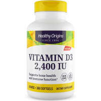 Витамин D3 (Vitamin D3) 2400 МЕ, Healthy Origins, 360 гелевых капсул