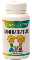 Минивитик Комплекс SW Оптисалт (Minivitik Complex SW Optisalt), 90 капсул по 350 мг