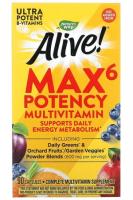 Nature's Way, Alive! Max6 Daily - Мультивитамины для ежедневного использования, 90 капсул