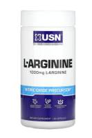 L-аргинин (L-Arginine) 1000 мг, USN, 60 капсул