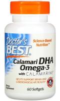 ДГК Омега-3 из кальмаров с каламарином Доктор’с Бест (Calamari DHA Omega-3 with Calamarine Doctor’s Best), 60 капсул