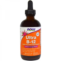 Ультра Витамин В12 (Ultra Vitamin B-12) 5000 мкг, Now Foods, 118 мл